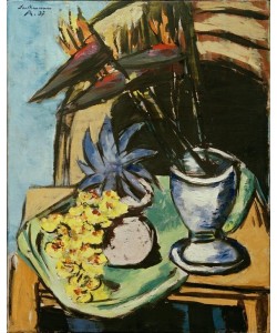 Max Beckmann, Stillleben mit Strelitzien und gelben Orchideen