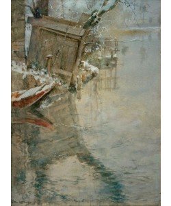 Carl Larsson, Waschhaus an der Loing