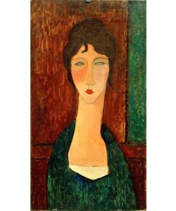 Amedeo Modigliani, Junge Frau mit braunem Haar (Elvira)