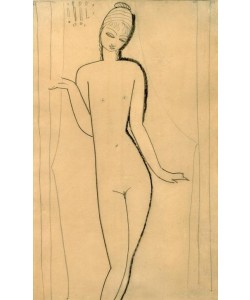 Amedeo Modigliani, Nacktes junges Mädchen – Karyatide