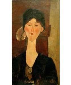 Amedeo Modigliani, Beatrice Hastings vor einer Tür