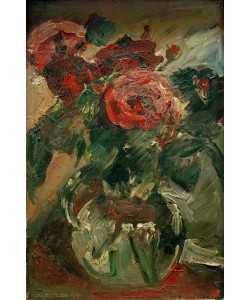 Lovis Corinth, Rote Rosen im Glaskrug