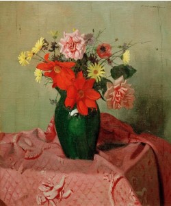 Felix Vallotton, Rosen und Dahlien