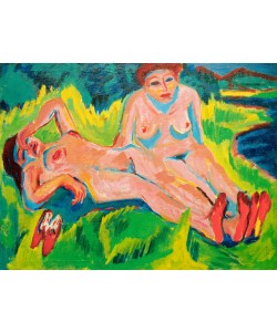 Ernst Ludwig Kirchner, Zwei rosa Akte am See