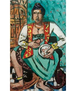 Max Beckmann, Frau mit Schlange (Schlangenbeschwörerin)