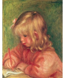 Pierre-Auguste Renoir, Child Drawing, 1905