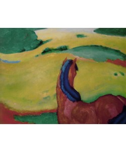 Franz Marc, Horse in a landscape, 1910 (oil on canvas)