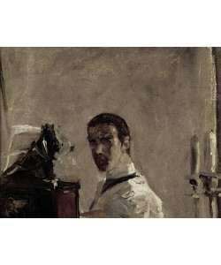 Henri de Toulouse-Lautrec, Self Portrait, 1880 (oil on panel) (detail of 37178)