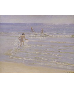 Peder Severin Kroyer, Sunshine at Skagen: Boys Swimming, 1892 (study)