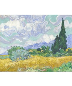 Vincent van Gogh, Wheatfield with Cypresses, 1889 (oil on canvas)