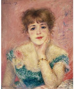 Pierre-Auguste Renoir, Portrait of the actress Jeanne Samary, 1877 (study)