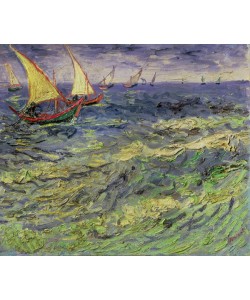 Vincent van Gogh, Seascape at Saintes-Maries (View of Mediterranean) 1888 (oil on canvas)