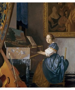 Jan Vermeer, A Young Lady Seated at a Virginal, c.1670 (oil on canvas)