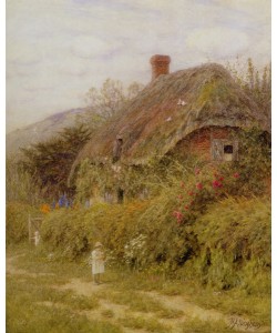 HELEN ALLINGHAM, Off Fishing, Surrey (w/c on paper)