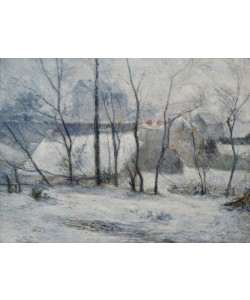 Paul Gauguin, Garden under Snow, 1879 (oil on canvas)