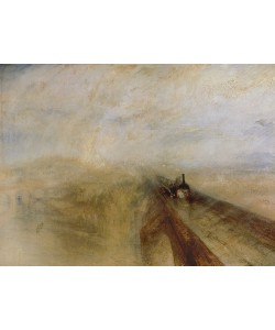 Joseph Mallord William Turner, Rain Steam and Speed, The Great Western Railway, painted before 1844 (oil on canvas)