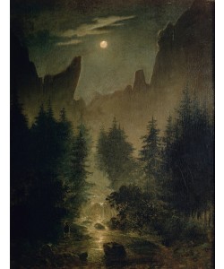 Caspar David Friedrich, Uttewalder Grund, c.1825 (oil on canvas)