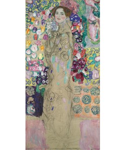 Gustav Klimt, Portrait of Ria Munk III, unfinished, 1917-18 (oil and charcoal on canvas)