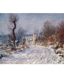 Claude Monet, The Road to Giverny, Winter, 1885