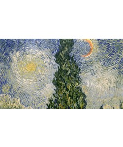 Vincent van Gogh, Road with Cypresses, 1890 (oil on canvas) (detail of 3752)