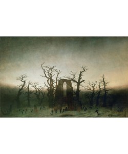 Caspar David Friedrich, Abbey among Oak Trees, 1809-10 (oil on canvas)