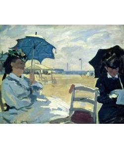 Claude Monet, The Beach at Trouville, 1870 (oil on canvas)