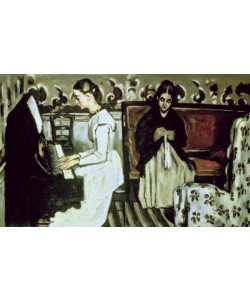 Paul Cézanne, Girl at the Piano (Overture to Tannhauser), 1868-69 (oil on canvas)