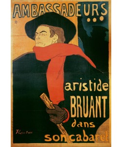 Henri de Toulouse-Lautrec, Ambassadeurs: Aristide Bruant, 1892 (litho)