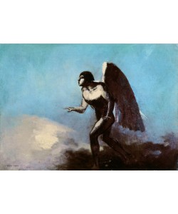 Odilon Redon, The Winged Man or, Fallen Angel, before 1880 (oil on cardboard)