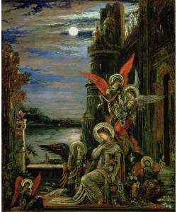 Gustave Moreau, St. Cecilia (The Angels Announcing her Coming Martyrdom) 1897 (oil on canvas)