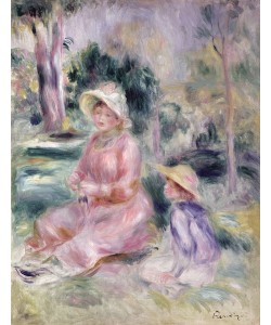 Pierre-Auguste Renoir, Madame Renoir and her son Pierre, 1890
