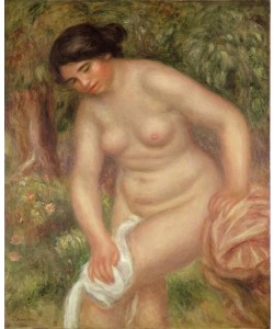 Pierre-Auguste Renoir, Bather drying herself, 1895 (oil on canvas)