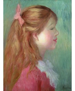 Pierre-Auguste Renoir, Young girl with Long hair in profile, 1890