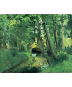 Camille Pissarro, The Little Bridge, Pontoise, 1875