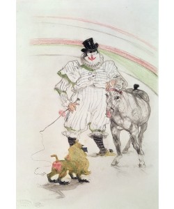 Henri de Toulouse-Lautrec, At the Circus: performing horse and monkey, 1899 (chalk, crayons and graphite)