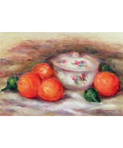 Pierre-Auguste Renoir, Still life with a covered dish and Oranges