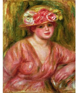 Pierre-Auguste Renoir, The Rose Hat or Portrait of Lady Hessling