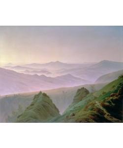 Caspar David Friedrich, Morning in the Mountains (oil on canvas)