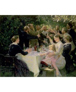 Peder Severin Kroyer, "Hip Hip Hurrah!"" Artists' Party at Skagen, 1888""