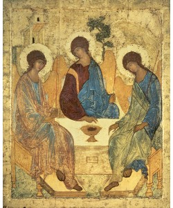 Andrei Rublev, The Holy Trinity, 1420s (tempera on wood) (for copy see 40956)