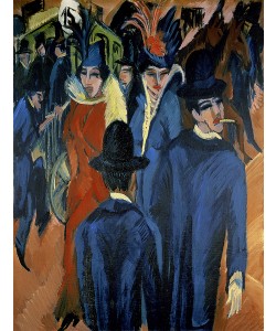 Ernst Ludwig Kirchner, Berlin Street Scene, 1913 (oil on canvas)