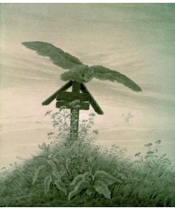 Caspar David Friedrich, Owl on a Grave, 1836-7 (sepia)