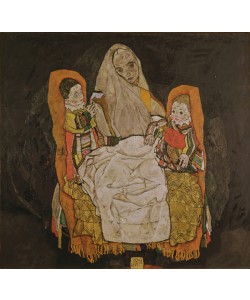 Egon Schiele, Mother with Two Children, 1915-17 (oil on canvas)