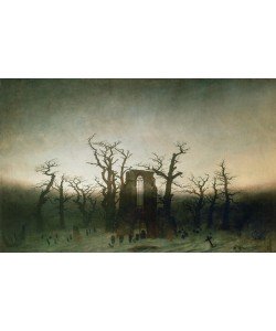 Caspar David Friedrich, Abbey among Oak Trees, 1809-10 (oil on canvas)