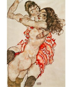 Egon Schiele, Two Women Embracing, 1915 (pencil, w/c & gouache on paper)
