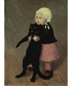Théophile-Alexandre Steinlen, A Small Girl with a Cat, 1889