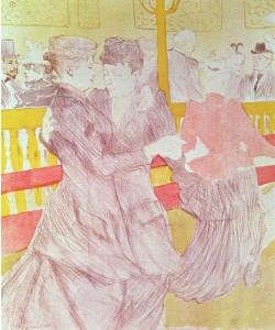 Henri de Toulouse-Lautrec, At the Moulin Rouge: The Two Waltzers, 1897 (litho) (see also 3582)
