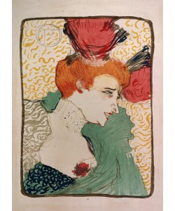 Henri de Toulouse-Lautrec, Mademoiselle Marcelle Lender, 1895 (litho and w/c) (proof of 7012)