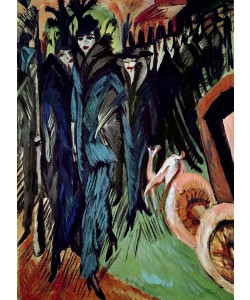 Ernst Ludwig Kirchner, Friedrichstrasse, 1914 (oil on canvas)