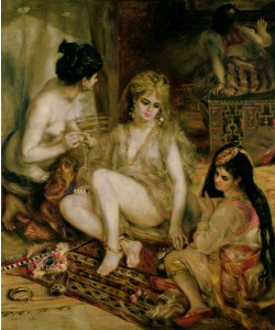 Pierre-Auguste Renoir, Interior of a Harem in Montmartre, Parisian women dressed as Algerians, 1872 (oil on canvas)